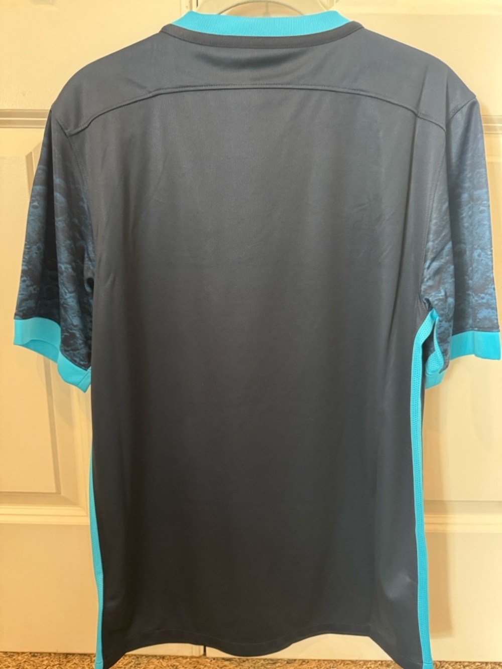Nike Manchester City Etihad Futbol/ Soccer Away Jersey - Navy & Teal - Picture 8 of 10